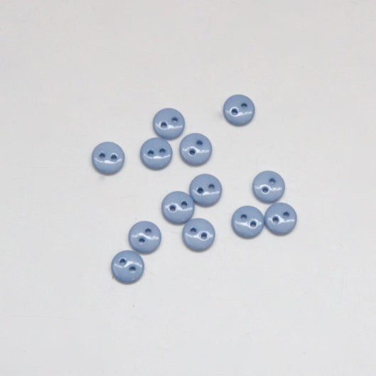 Tiny Shiny Buttons 8mm - Sky Blue