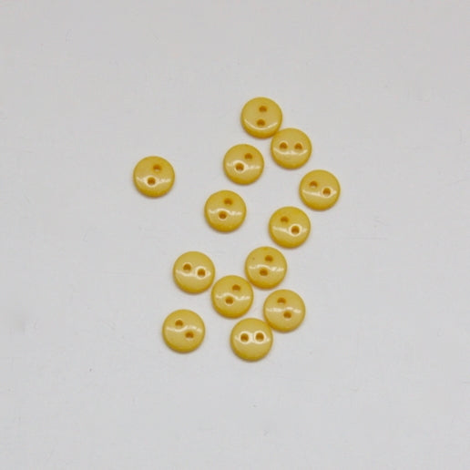 Tiny Shiny Buttons 8mm - Yellow