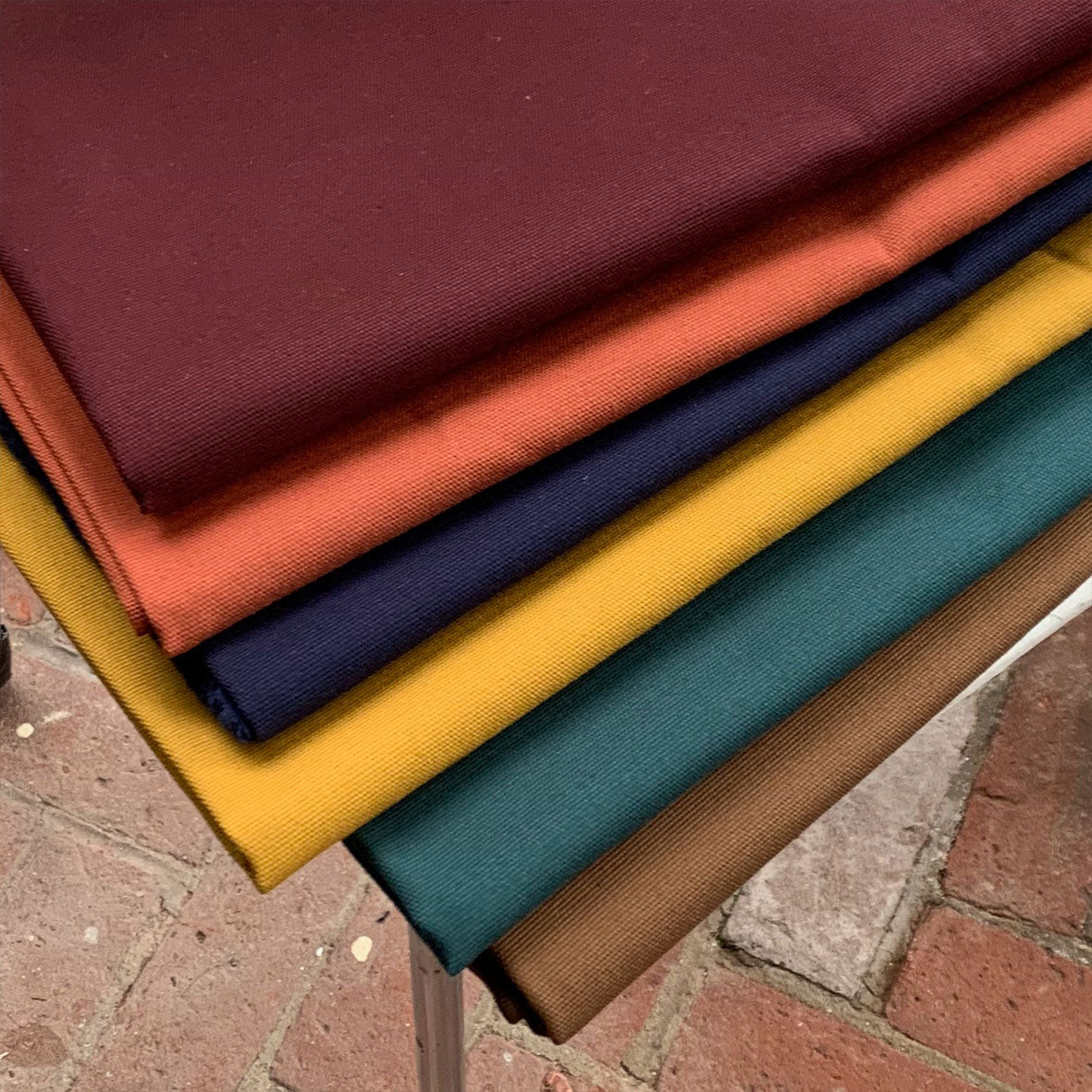 Organic Cotton Canvas - Burgundy