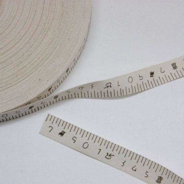 Printed Cotton Ribbon - Sewing Time 17mm