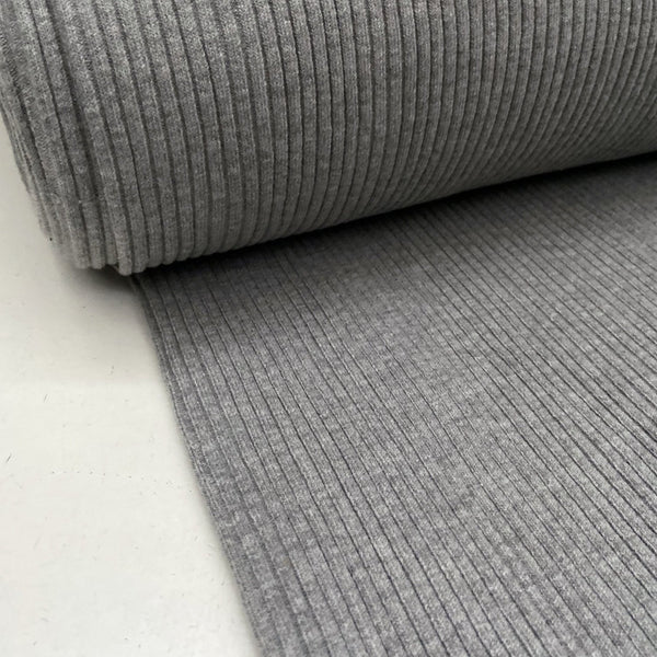 Chunky Sweatshirt Ribbing - Grey Marl
