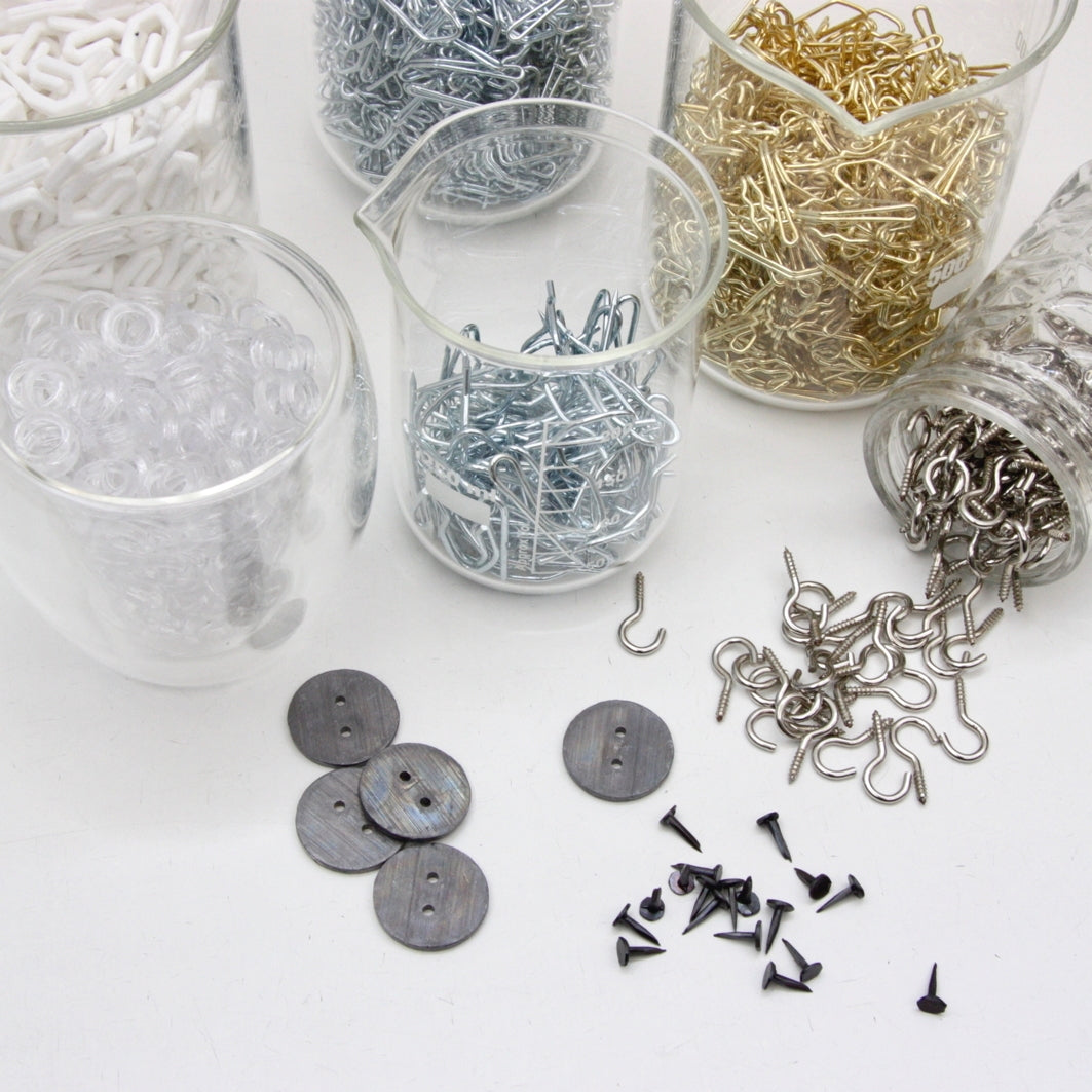 Curtain Wire Hooks - Silver