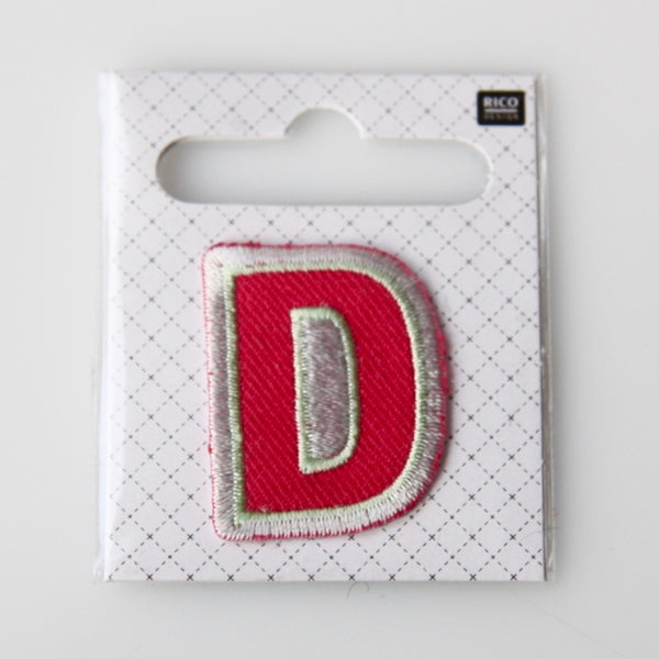 Iron-On Alphabet Patch - D