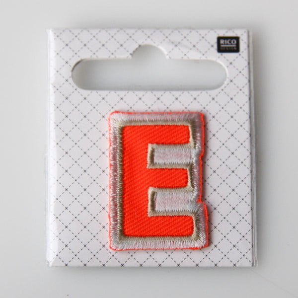 Iron-On Alphabet Patch - E
