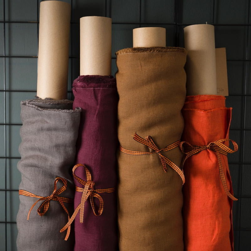 European Washed Linen - Evergreen