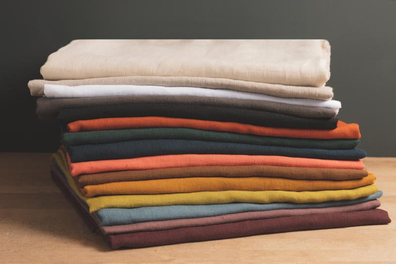 European Washed Linen - Evergreen