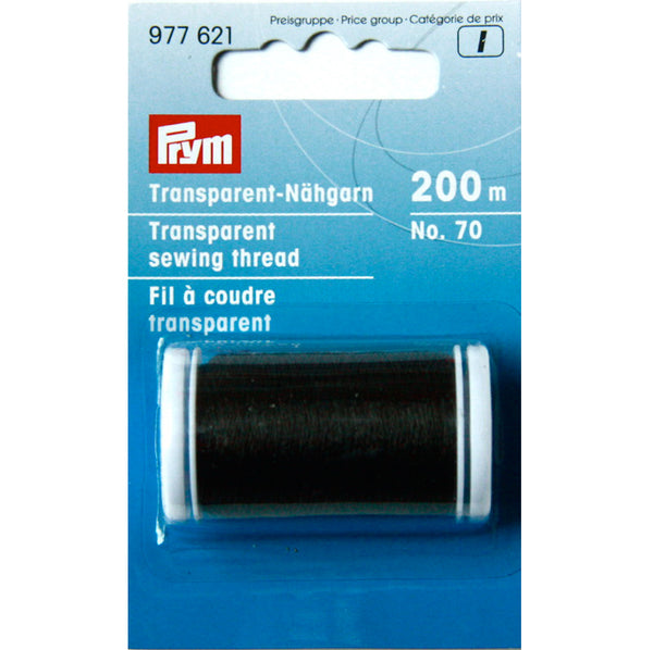 Prym 977621 - Transparent Sewing Thread - Black