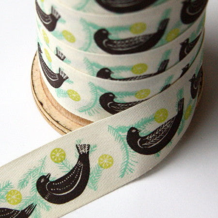 Alice Pattullo Christmas Partridge Ribbon