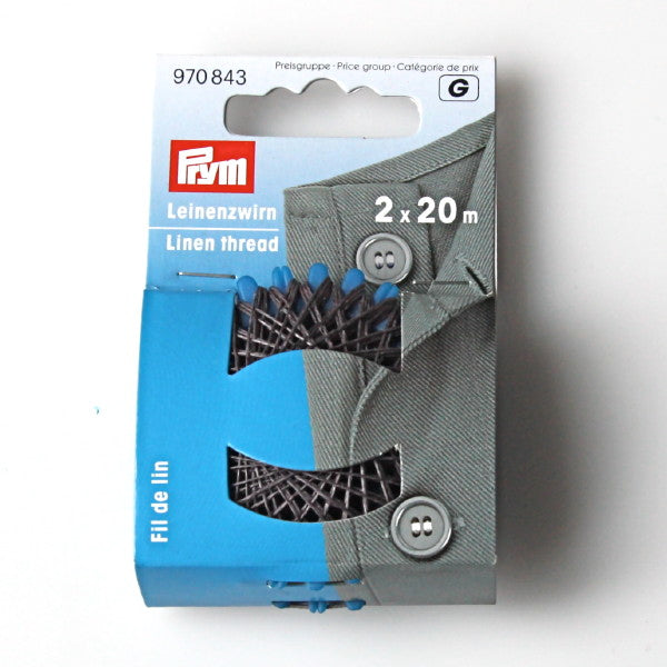 Prym 970843 - Linen Thread - Grey