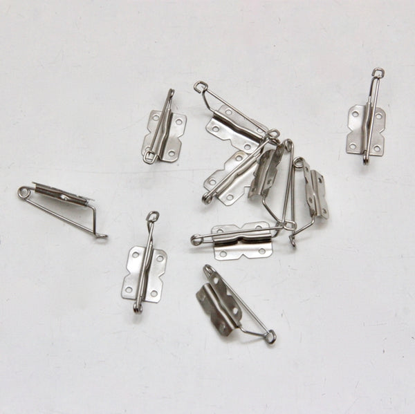 Brooch Backs 19mm - Silver