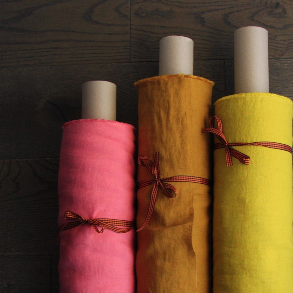 European Washed Linen - Evergreen