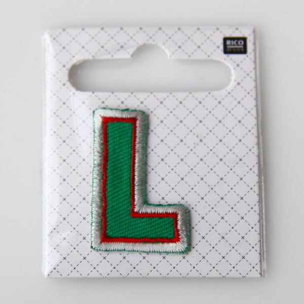Iron-On Alphabet Patch - L