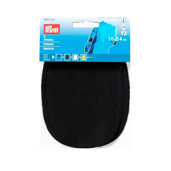 Prym 929320 - Corduroy Elbow Patch - Black