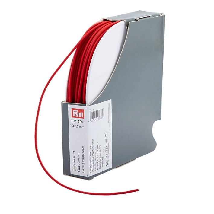 Coloured Elastic Cord - Red