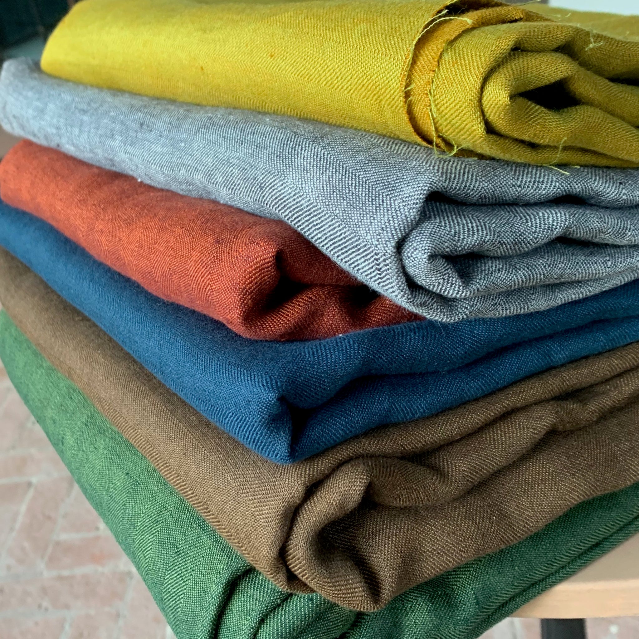 European Herringbone Linen - Snape