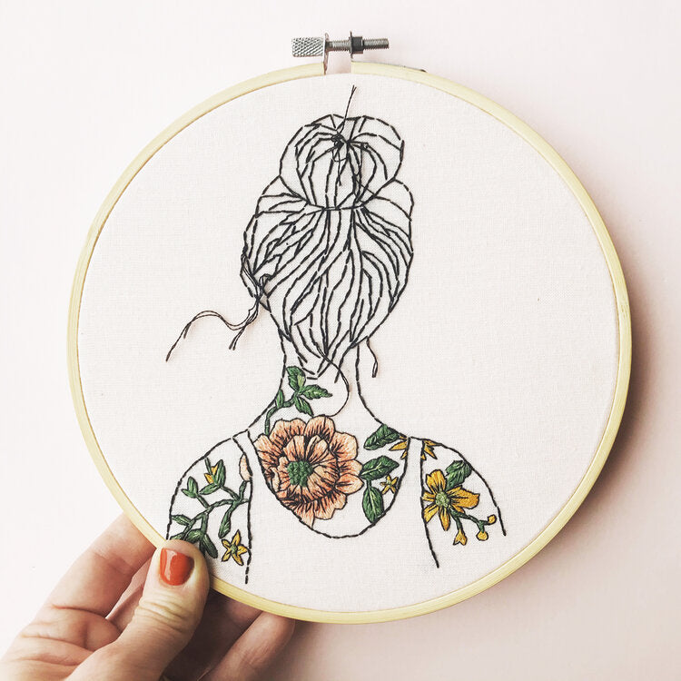 Stitch Happy Embroidery Kit - Tattooed Shoulders