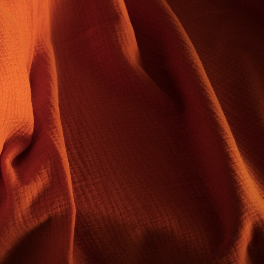Cotton Double Gauze - Terracotta