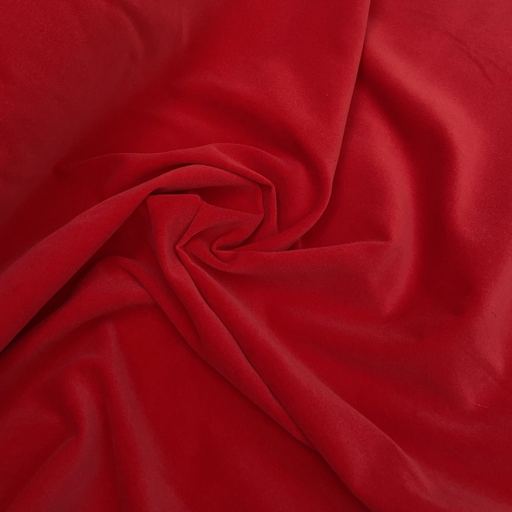 Cotton Velvet - Red