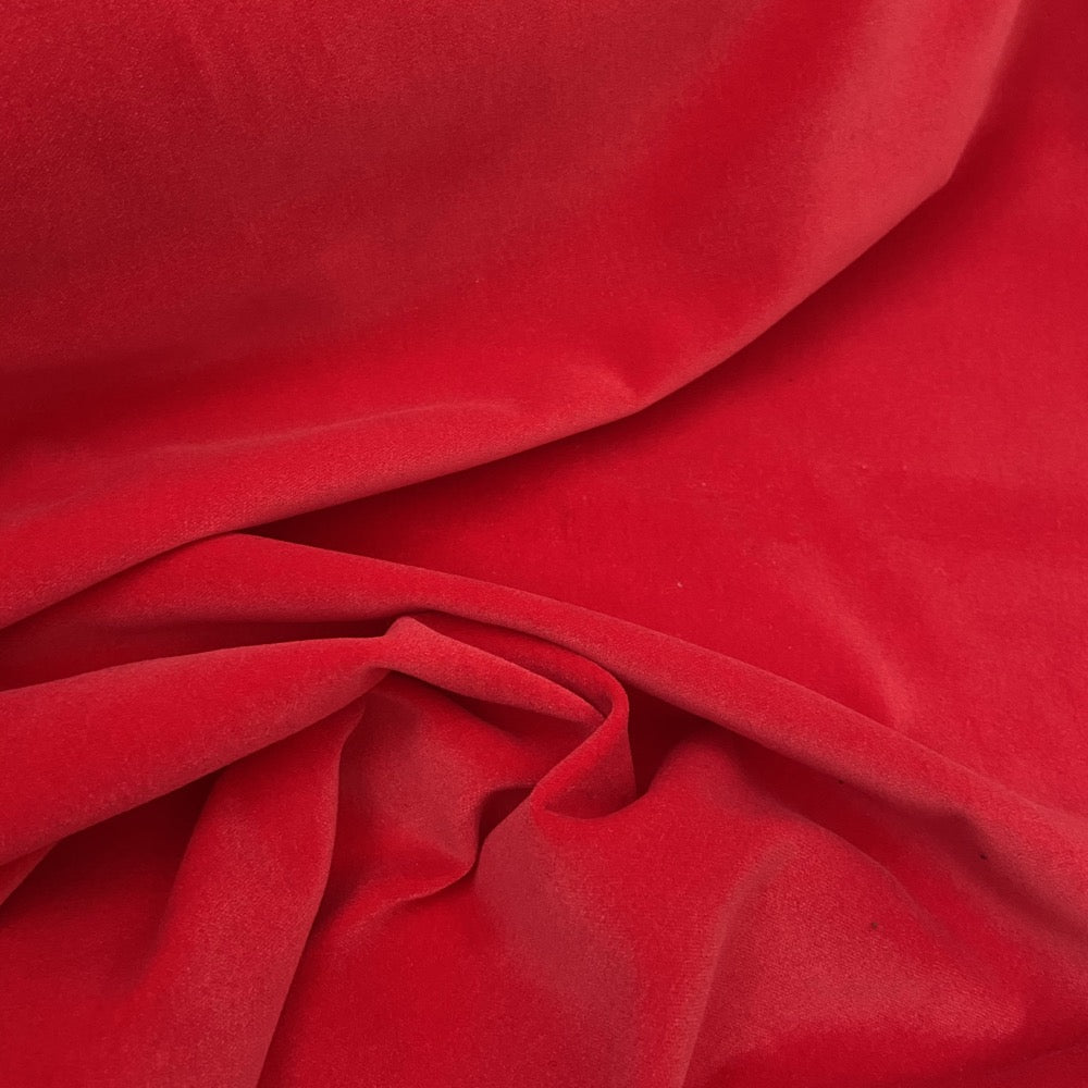 Cotton Velvet - Red