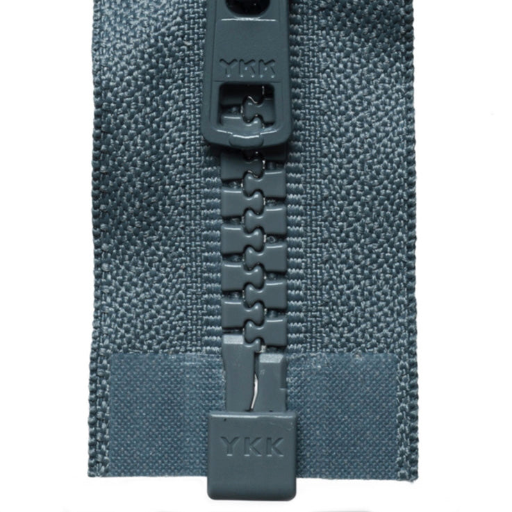 Chunky Open-Ended Zip - Dark Grey 578