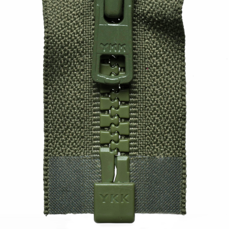 Chunky Open-Ended Zip - Khaki 566