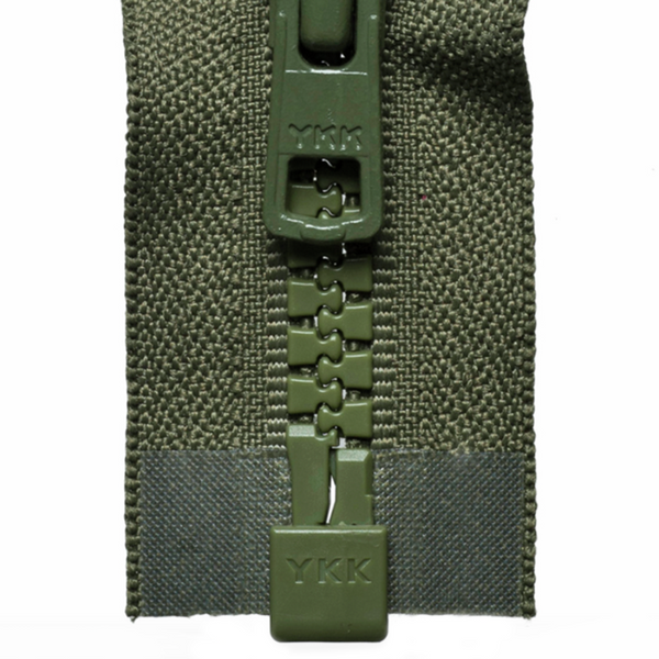 Chunky Open-Ended Zip - Khaki 566