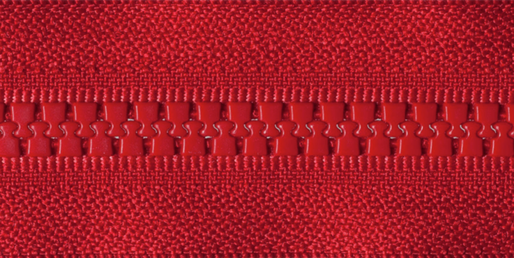 Chunky Open-Ended Zip - Red 519
