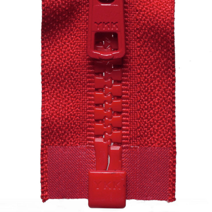 Chunky Open-Ended Zip - Red 519