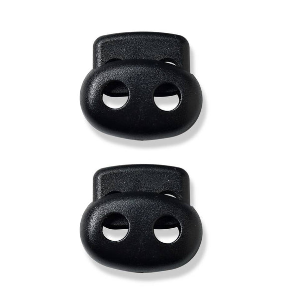 Prym 416657 - Plastic Cord Stops - Black - Set of 2