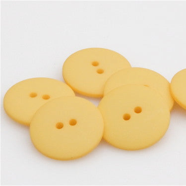 Satin Polyester Buttons - Yellow